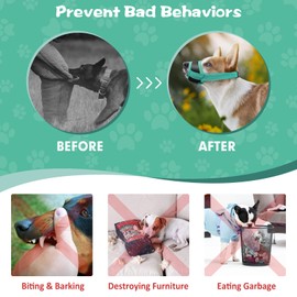 Dog Muzzle, Soft Nylon Muzzle for Small Dogs Baby Dogs Anti Biting Barking Chewing Licking Wound, Adjustable Breathable Mesh Small Dog Muzzle Allows Panting Drinking (Green, XS)