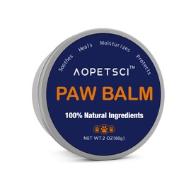 AOPETSCI Cat and Dog Paw Balm - 100% Natural Paw Moisturizer for Dogs and Cats; Soothes, Heals and Moisturizes Dry Cracked Paws and Protects; Organic Aloe Vera (Hippophae Rhammoides Fruit Oil)
