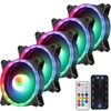 5 x 120mm Dual-Ring RGB Case Fans Set With Fan