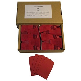 Guardhouse 2 x 2 Paper Coin Envelopes Pack of 500 (Red)