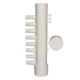 Hot Tub Classic parts Spa 8 Port Air Manifold, 3/8 Inch Barb X 1 Inch Slip Compatible with Most Coleman Spas 104219