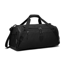 Large Gym Bag with Separate Dry and Wet Shoes Portable 40L Capacity Waterproof Sports ForDuffle Bag for Men Gym ForDuffle Bag, black