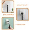 Porta Rastrillos para Baño 4 Ganchos Adhesivos, Soporte para Maquinilla