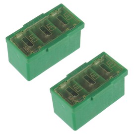EPLZON 40A 40A 40A Fusible Link 24370-C991B 90982-08299 Slotted Automotive MCASE Shaped Cartridge Fuse Kit(Pack of 2pcs), Green, EP-3FUSE-444
