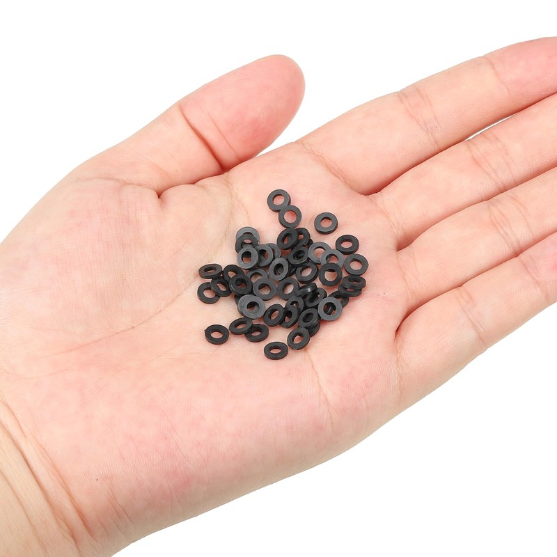 PATIKIL M2.5 Nylon Flat Washers 150pcs 2.5mm ID 5mm OD
