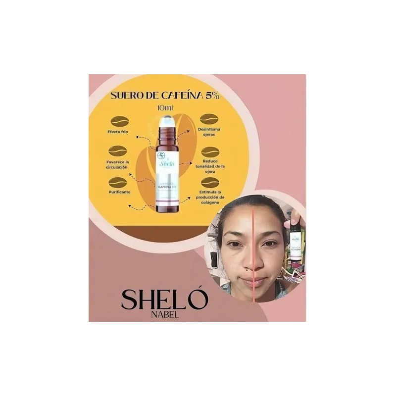 Suero De Cafeína Al 5 % Contorno De Ojos Shelo