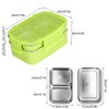 304 Stainless Steel Electric Lunch Box Double Layer Insulated Lunch