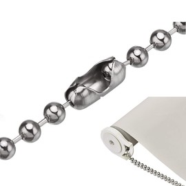 12PCS Blind Chain Connectors, Ball Chain Connectors Cord Roller Stainless Steel Blind Cord Connector Clips Vertical Blind Spare Parts for Bead Chain Repair fits Curtain Roller