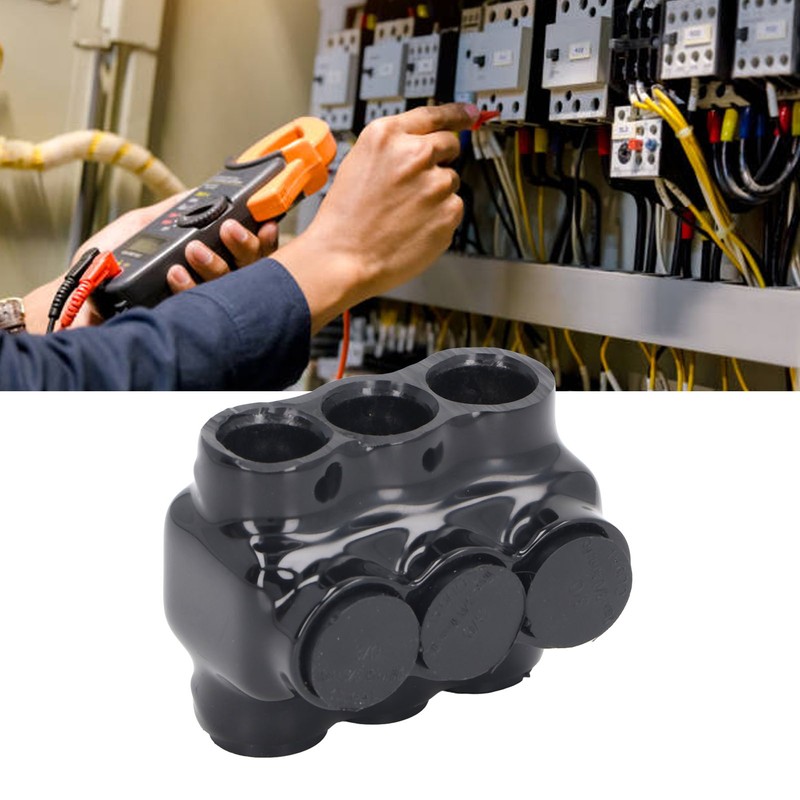 Multi Cable Connector 3 Port Splice Electrical Power Connector Insulated