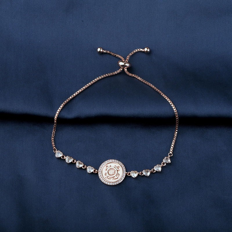 LQRI US Coast Guard Bracelet Naval Academy Navy Gift Military