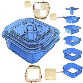 Cortador de sándwiches y sellador, cortador de sandwich para niños, para hacer y congelar, mini de bolsillo, descortezables, para sándwiches, sellador de sandwiches, cortador de sándwiches