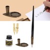 Feather Pen Set Durable Creativity Easy Writing Stationery Gift Box