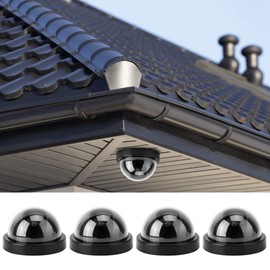 4 Dummy Camera, Surveillance Camera, Hemisphere Camera, Dome Camera, Fake Camera, Dummy Security Camera, Surveillance Camera, Dummy, LED Fake Camera, Energy Saving, Easy Installation, Energy Saving,