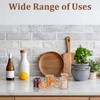 Norme 24 Pcs Glass Spice Jars with Airtight Lid, Leakproof