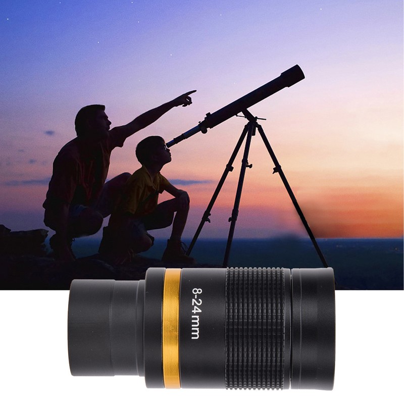 8~24mm Telescopic Eyepiece Continuous Zoom All Metal Telescope Eyepiece with