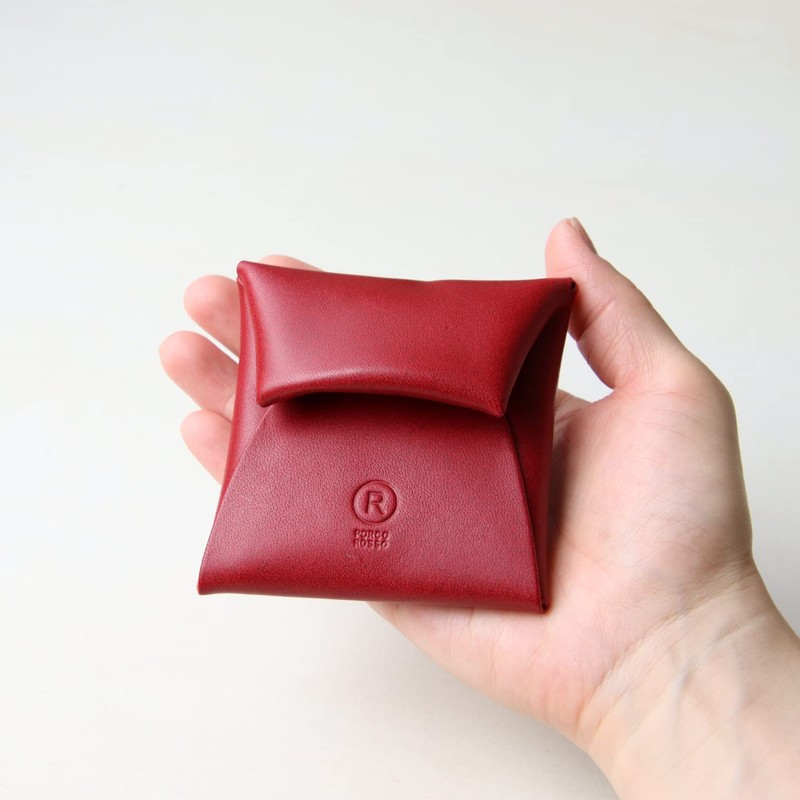 PORCO ROSSO Seamless Coin Case, Original Tochigi Leather, Made in