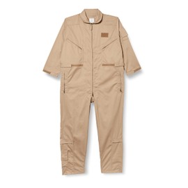 Tru-Spec 27-P Basic Flight Suit for Men - Durable Outerwear, Comfortable Design, Ideal for Aviation and Outdoor Activities, Khaki - 2X-Large Long