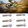 6pcs Bike Stem Bolts Ti Alloy M5x18mm Bicycle Stem Bolts
