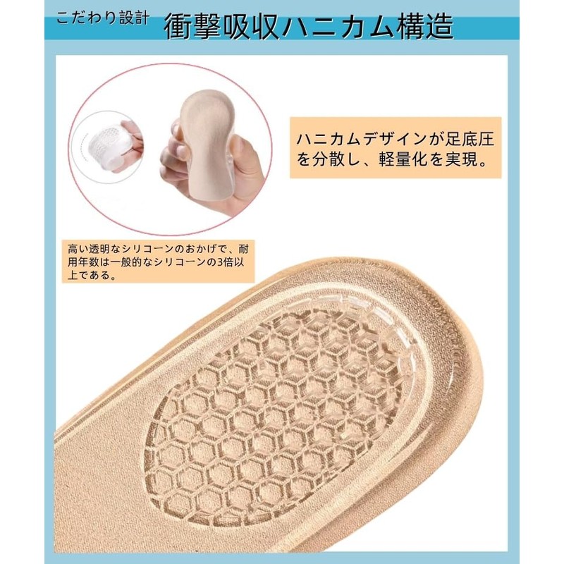 Secret Insole, 0.6 / 1.0 / 1.4 inches (1.5 /