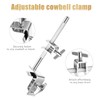 Seteol 6" Cowbell and Cowbell Clamp, Cowbell for Drum Set,
