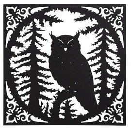 Ideen mit Herz Cutting Dies | Owl in the Forest | 14 cm x 14 cm | 1 Piece