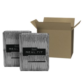 Depend Real Fit for Men Incontinence Maximum Absorbency Briefs, Small/Medium, 56 Count