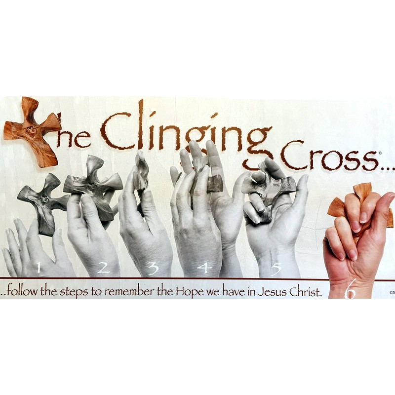 Clinging Cross - Cross Contours To the Human Hand (Rose)
