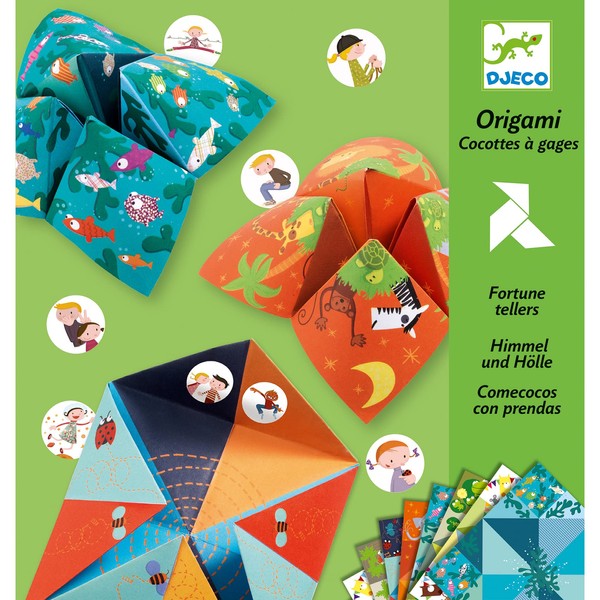 Djeco 599386031 – Papiroflexia origami iniziazione, colore/modello assortito