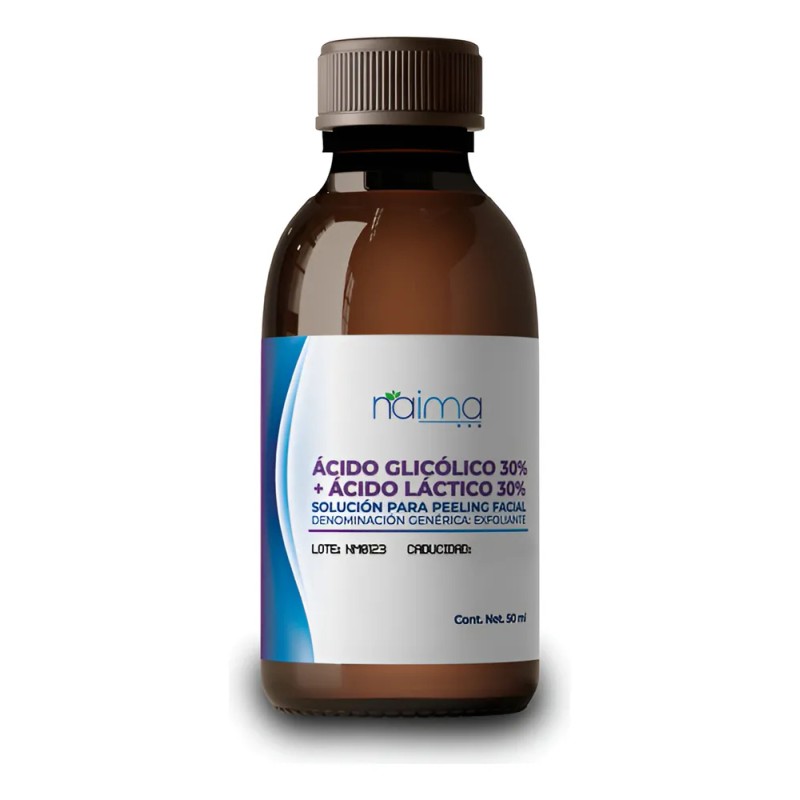 Peeling Acido Glicólico 30% + Acido Láctico 30 % 50