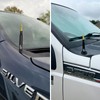 Car Truck Antenna with Tire Valve Caps American Flag Universal