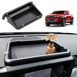 Caja de almacenamiento para salpicadero detrás de la visualización para Toyota Tacoma 2024-2026 y 4Runner 2025-2026 (solo visualización de 8 pulgadas), bandeja organizadora de tablero de