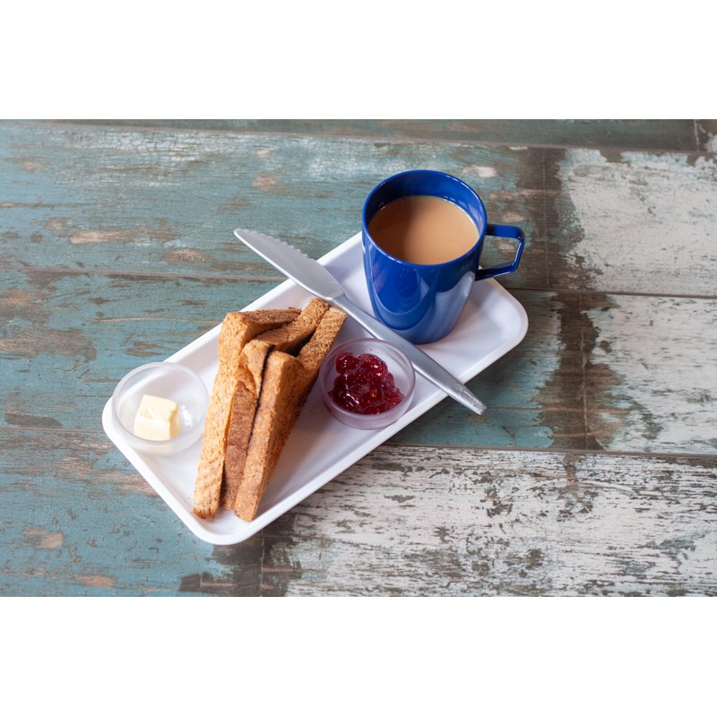 Harfield Individual Serving Platter White (Pack of 2) Polycarbonate Plastic