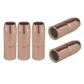 169-724 Mig Welding Nozzles 1/2" Recessed for Miller M25 M40 Gun (5 Pack)