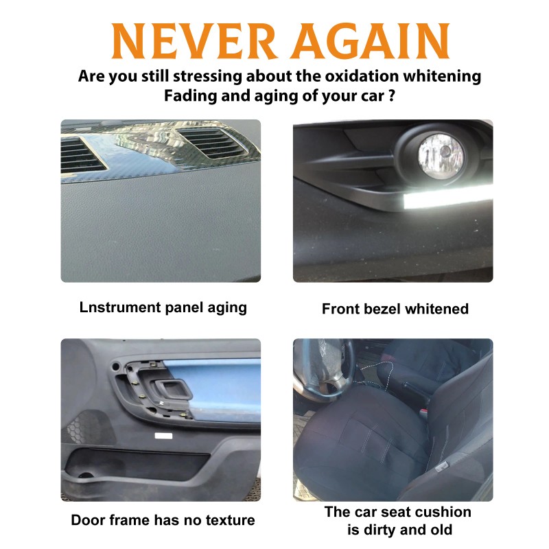 Homonth Plastics Renovate Wax, Car Seat Leather Interior Scratch Repair