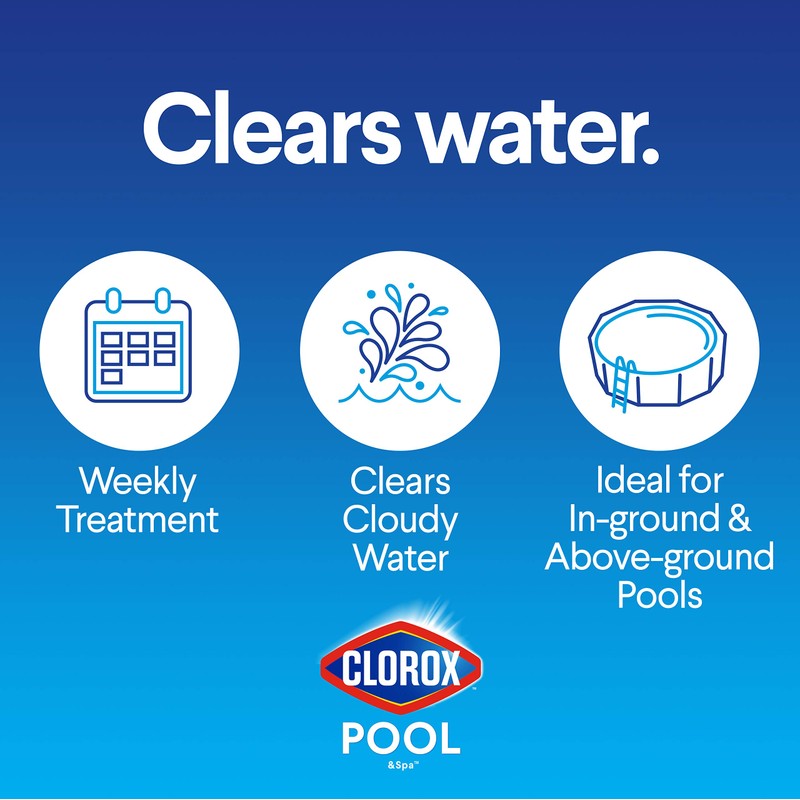 Clorox® Pool&Spa™ Swimming Pool Crazy Clarifier, Creates Crystal Clear Pool