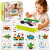 Puzzle for Kids 3-5: 3D Mushroom Nail Puzzle 460 Pieces