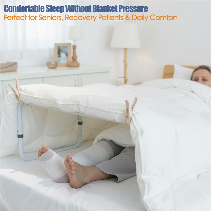 Blanket Lifter 4 Clips for Feet and Legs, Adjustable Blanket