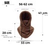 Michear Balaclava Windproof Ski Mask Winter Thermal Fleece Hood Winter