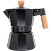 Nerthus FIH 1251 caffettiera italiana induzione 3 tazze design nero