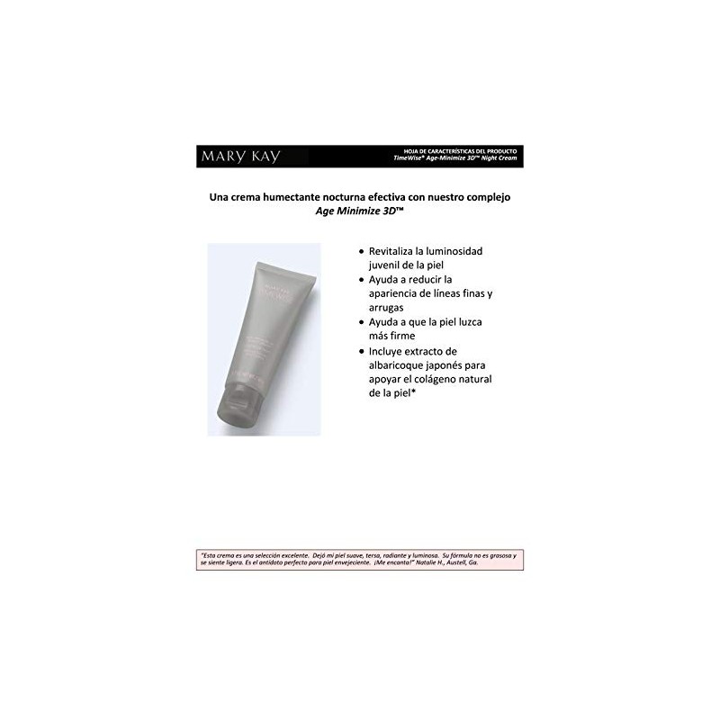 Crema Facial Nocturna TimeWise Age Minimize 3D