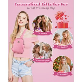 Freesya Birthday Gifts for 8-12, 13-19 Year Old Girls, Cross body Bags Fanny Pack with Letter, Gifts for Teen Girls, Graduation Gifts for 5th 8th Grade Girls, Cute Trendy Stuff for Tweens Teens