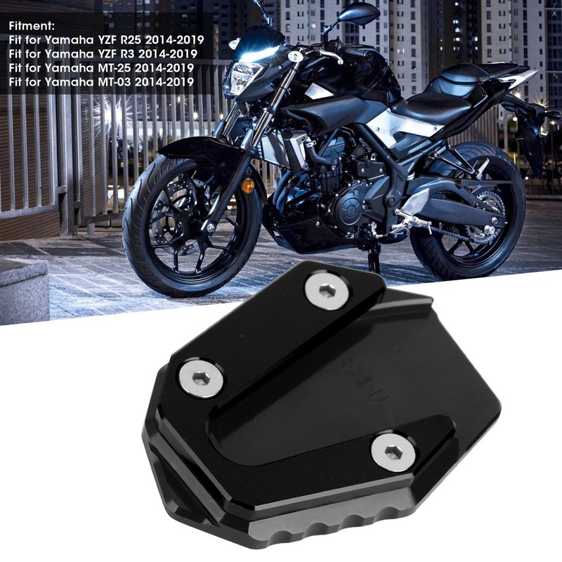 Parking Kickstand Extension Pad Side Stand Support Fit for Yamaha