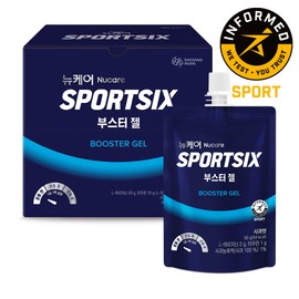 Sportsix [Before exercise] SPO6S Running Marathon Booster Gel 60g 10 packs, 1 pack / [운동 전] 스포식스 러닝 마라톤 부스터 젤 60g 10개입, 1개