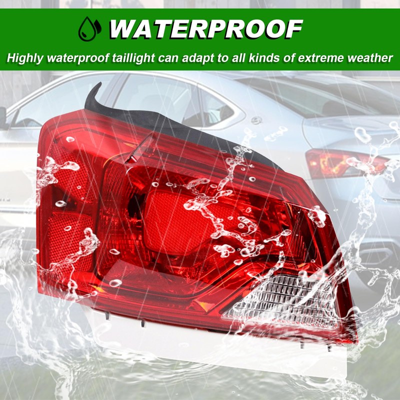 Lochnchn Rear Tail Lights Compatible with Chevy Impala 2014-2020 Outer