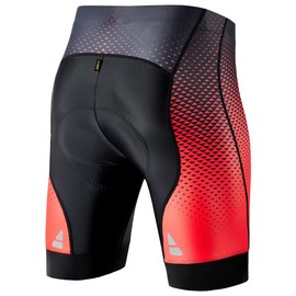 XGC men's cycling shorts and cycling briefs, elastic and breathable with high-density 4D sponge seat pad, red, xl