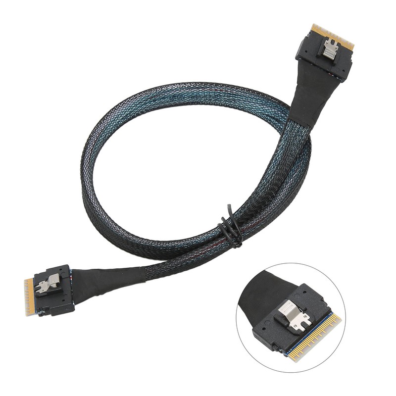 Data Transmission Cable Slim SAS SFF‑8654 8i to SFF‑8654 8i