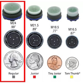 Neoperl Cache Laminar Stream Aerator 2.2 gpm Hidden Faucet - Standard M24