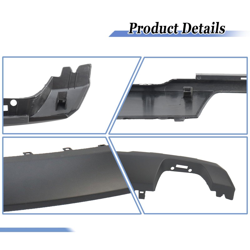 Matte Black Front Bumper Skid Plate Lower Valance for F150