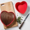 Heart Shaped Cake Pans, 3pcs 6 Inch Silicone Cake Pan