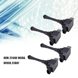 Bobina de Encendido de Motor de Coche KIMISS 4 Piezas 22448 1KC0A Bobinas de Encendido para JUKE 2011‑2017, Paquetes de Bobina de Encendido Automotriz ABS